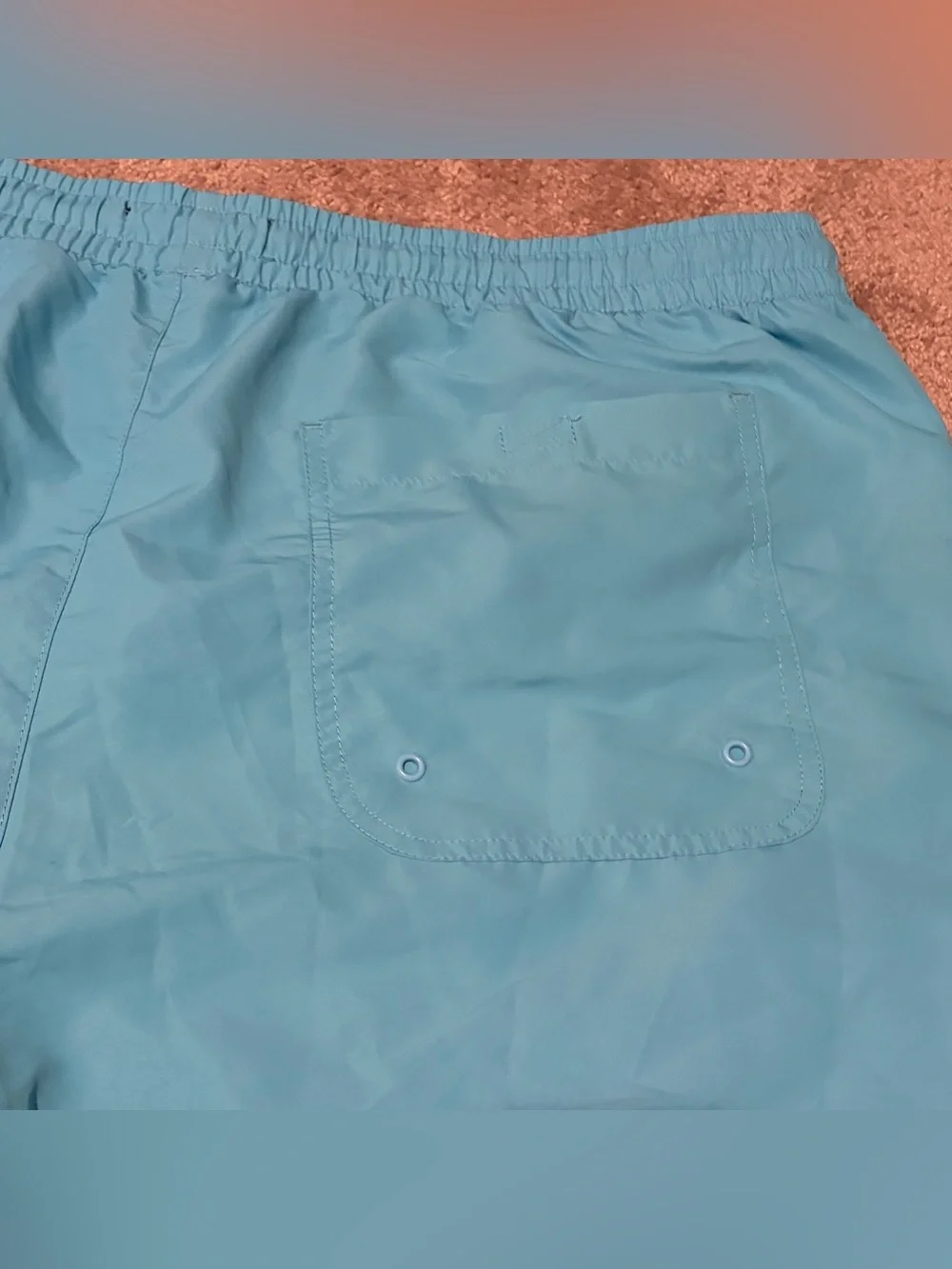 Forever 21 Men’s Blue Lined Swim Trunks Size 2XL Measured 40x5 NWT
